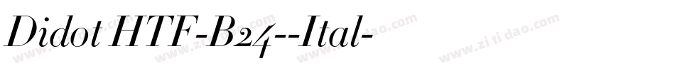 Didot HTF-B24--Ital字体转换